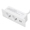 Embedded Power Outlet 2 USB 2 10A Ports Recessed Desk