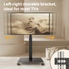 WKWKER Rolling TV Stand Mobile TV Stand for 27-65 inch