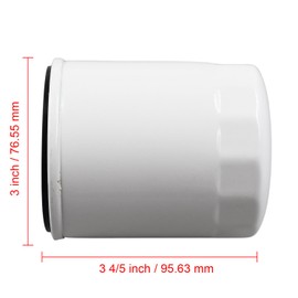 Notonmek 2PCS Hydraulic Engine Oil Filter 84475542 87415600 87409203 Compatible with New Holland Tractor 1025 2035 L140 L170 T1010 Replace 122-0645 1220645