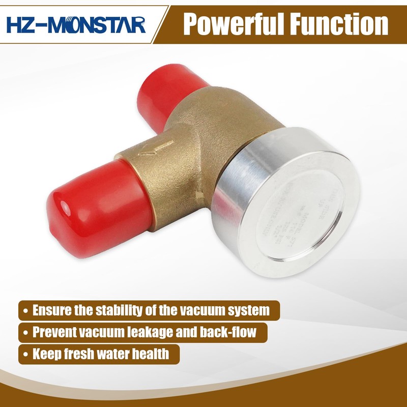HZ-MONSTAR Brass RV Vacuum Breaker Check Valve, 571-VAC-CHK-A Camper Trailer