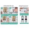 4 Pack Child Proof Sliding Cabinet Door Code Locks Baby