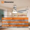 addlon Ceiling Fans with Lights, 42 Inch Low Profile Ceiling