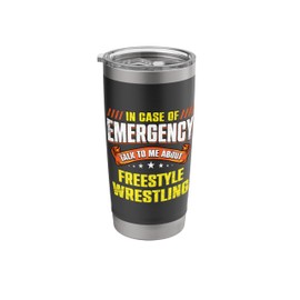 Freestyle Wrestling Stainless Steel Insulated Tumbler
