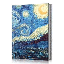 Fintie Photo Album 4x6 Photos - 52 Pockets Small Mini Capacity Premium Vegan Leather Cover, Portable Wallet Albums for Family Wedding Boys Girls, Starry Night