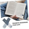 DOITOOL Magnetic Bookmarks Set Artistic 2Pcs Adjustable Page Markers for