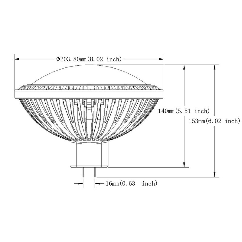 AIPLAMP Par64 Bulb LED 40W Dimmable, 500Watt Halogen Equivalent, 6000K