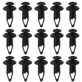 eMagTech 30PCS Motorcycle Fairing Trim Panel Clips 1007932 6mm Hole Plastic Rivet Retainer Fastener Clips Motorbike Replacement Accessories Black