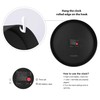 Lafocuse Metal Minimalist Black Wall Clock Silent Modern Wall Clock