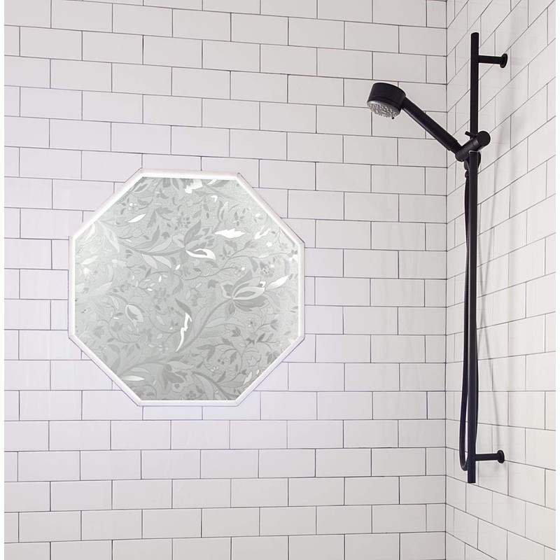 Autotech Park Precut Octagon Window Film, Floral Series 5 Design,