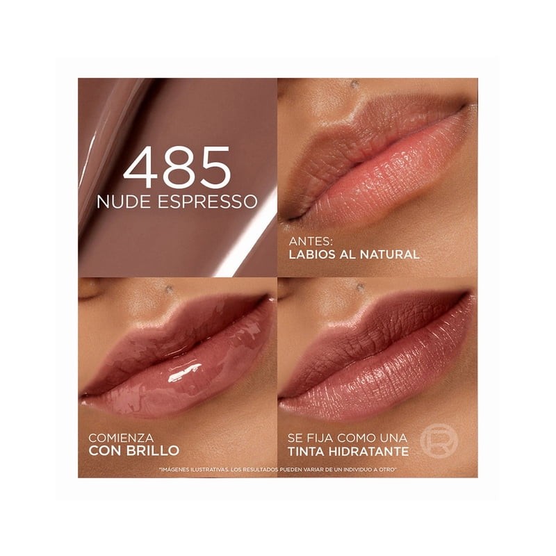 Tinta de labios L'Oreál Paris Hyaluron Tint Nude Espresso de
