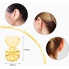 Dorkis 4 Pares de Levantadores de Oídos Ajustables, Earring Backs,