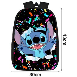 Ksopsdey Sti-tch Backpack, Sti-tch School Backpack Kids School Bag Large Capacity Kids Backpack for School Rucksack 3D Book bag Sti-tch gifts kids