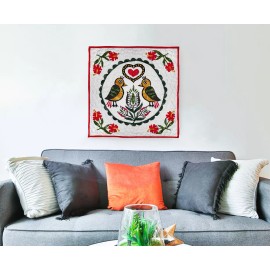 Lancaster County Quilting Creations Double Distle Finks Pennsylvania Hex wall sized FINISHED QUILT