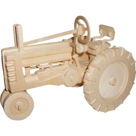 Farm Tractor 3D Wooden DIY Jigsaw Puzzle - Paint Arts and Crafts Gifts for Kids and Adults …