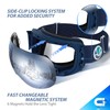 VANRORA Ski Helmet and Goggles Set, Navy Blue M/Grey Lens