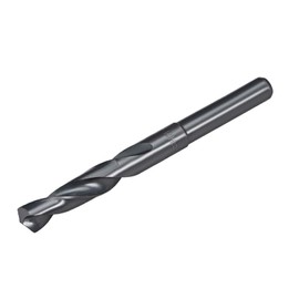 TA-VIGOR 14mm Reduced Shank Drill Bit, 1/2 Inch Shank Blacksmith Drill Bit High-Speed Steel Twist Drill Bit HSS 9341 for Aluminium, Steel, Wood, Plastic, Black Oxide