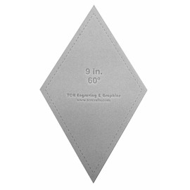 Diamond Template 9" - Clear 1/8" 60 Degree - New