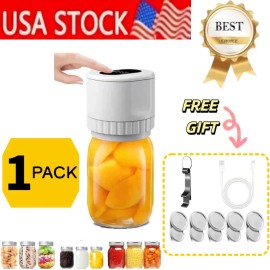 Unbranded NEW Mason Genie Vacuum Sealer 80kPa Mason Jar Vacuum Sealer USB Charge Electric/