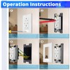 HXH 1 Pack Receptacle extendable Outlet Box Extender, Single Gang