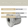 Bwintech 6 Pieces 1/2 Inch Male Thread to 3/8 Inch