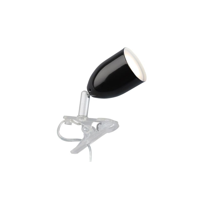 Lightbox Retro LED Clamp Lamp with Swivelling Head and Rocker