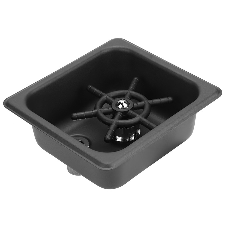 Matte Black Stainless Steel Automatic Cup Rinser Washer Cleaner for