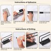 Brencco Kitchen Roll Holder, Wall Mount, Aluminium, Black - Modern