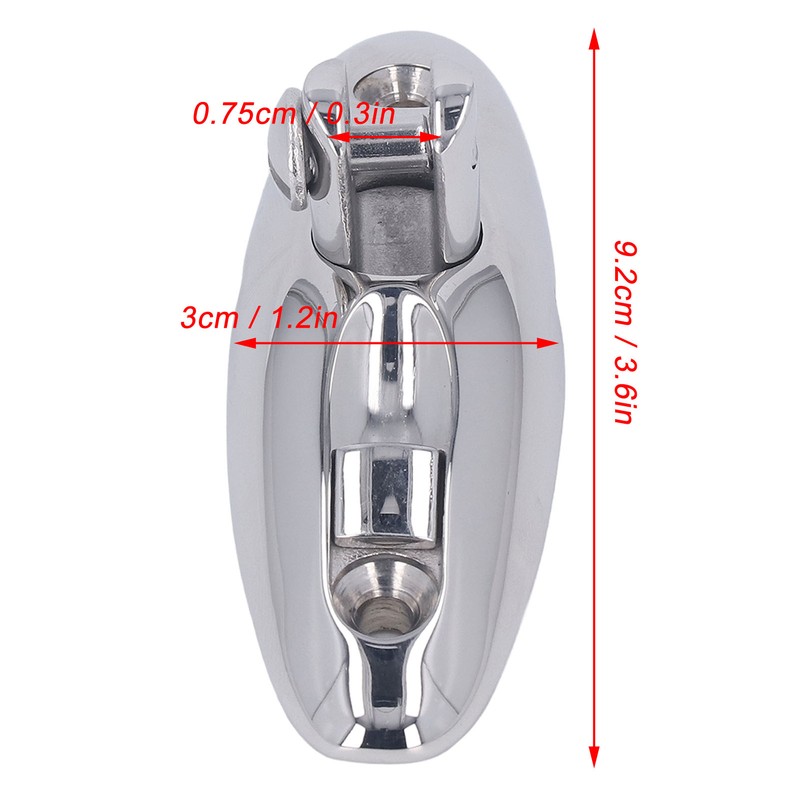 Swivel Deck Quick Release Hinge Stainless Steel 92mm Boat Bimini