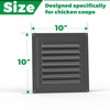 Forestchill Air Vent Louver for Chicken Coop, 10" x 10"
