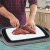Large Collapsible BBQ Prep Tub with Locking Lid, Basket for