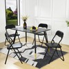 Homy Casa Folding Chairs with Padded Cushion, Comfortable Stackable Chairs