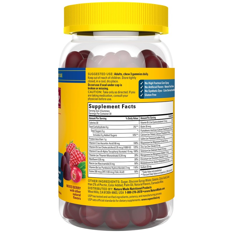 Nature Made Advanced Multivitamin Gummies for Him with Magnesium Citrate,