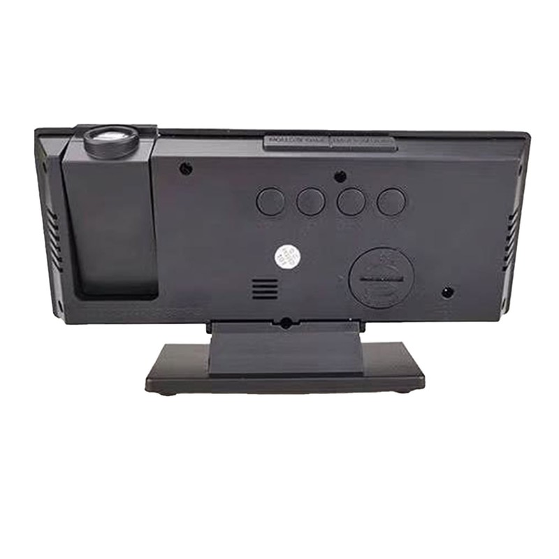 Projection Alarm Clock Large Screen ABS Mirror Surface LED Based