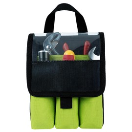 MELOTOUGH 7-Pocket Firefighter Tool Pouch with Carry Handle and Flap, Fits in Bunker Gear Pocket, Firefighter Pants,Tool Organizer for Firefighter Swipe Tool Firefighter Accessories，Lime