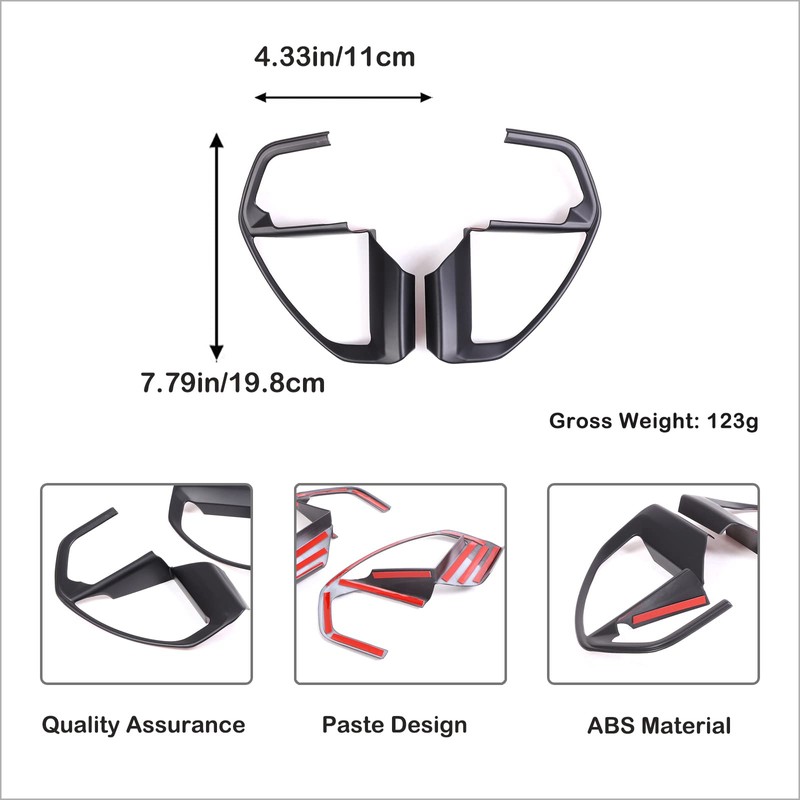 Aunginsy Center Console Steering Button Panel Trim Cover Compatible with