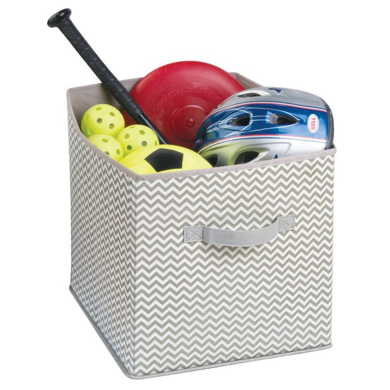 InterDesign クローゼット 収納 ケース 持ち手付き 箱 ボックス Chevron トープ ナチュラル