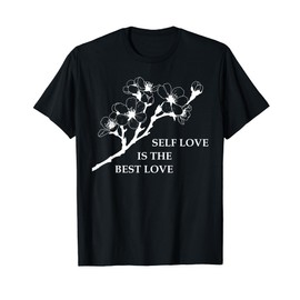 Elegant Minimalist Cherry Blossom Positive Mindset T-Shirt