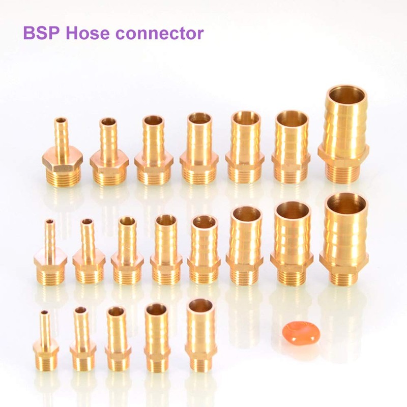 1Pcs BSP Hose connector Brass Pipe Fitting 6mm/8mm/10mm/12mm/16mm/19mm/25mm, Hose Barb