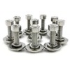 FULLERKREG Hexagonal Screws with Nut and Washer A2 Stainless Steel