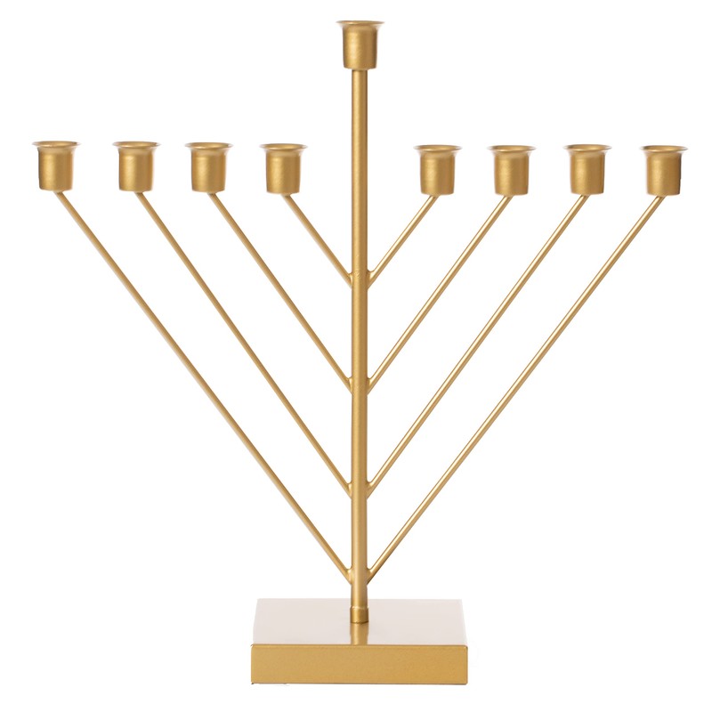 Nine Branch Electric Chabad Judaica Chanukah Menorah with LED Candle