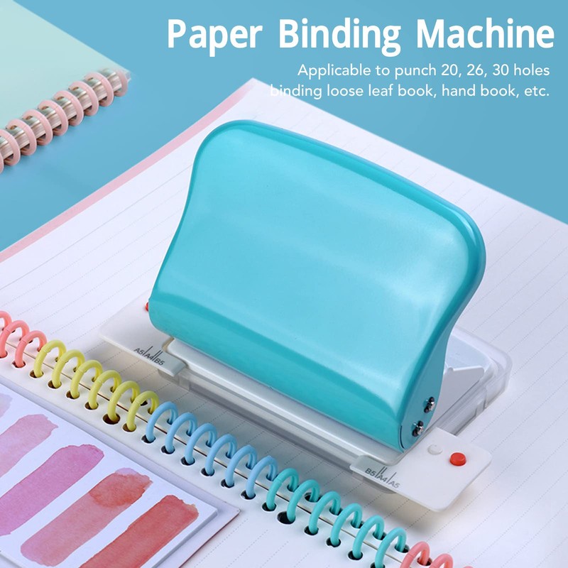 Sonew Binding Machine, 10 Hole Paper Binding Device, Handheld Portable