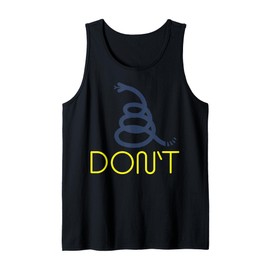 Slick Modern 80s colors Minimalist New Gadsden Snake Flag Tank Top