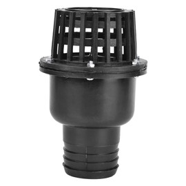 Foot Valve, 2 Inch Foot Valve For Irrigation Pump Foot Check Pvc Foot Valve Foot Valve 2 Inch, Foot Valve Black PVC Low Pressure Flat Check Valve for Fluid Machine (247)