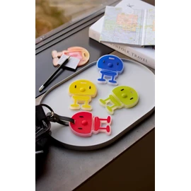Hoptimist Suitcase & Bag Charm, Cute Pendant for Bags, Lucky Charm, Bag Charm for Women, Men and Children, 10.5 x 8 x 0.7 cm, Green