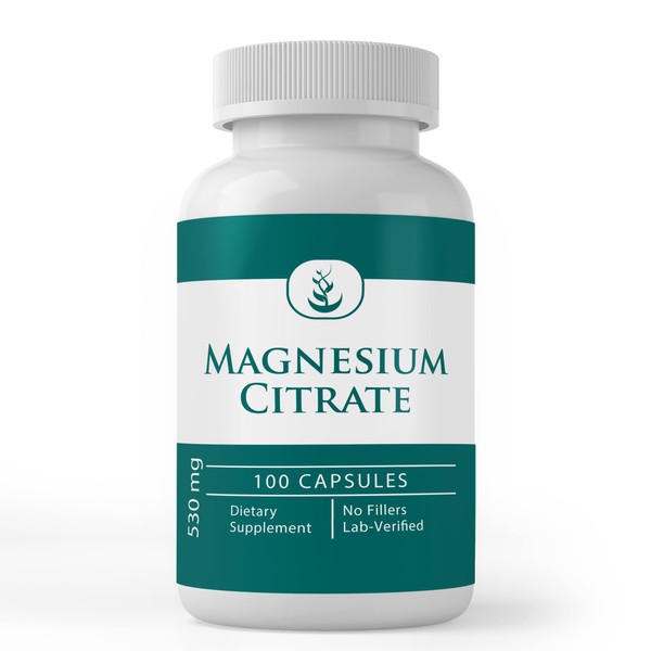 Pure Original Ingredients Magnesium Citrate, (100 Capsules) Always Pure, No Additives or Fillers, Lab Verified