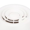 RV Mini Vent Fan White Round Noiseless Compression Resistant Vent