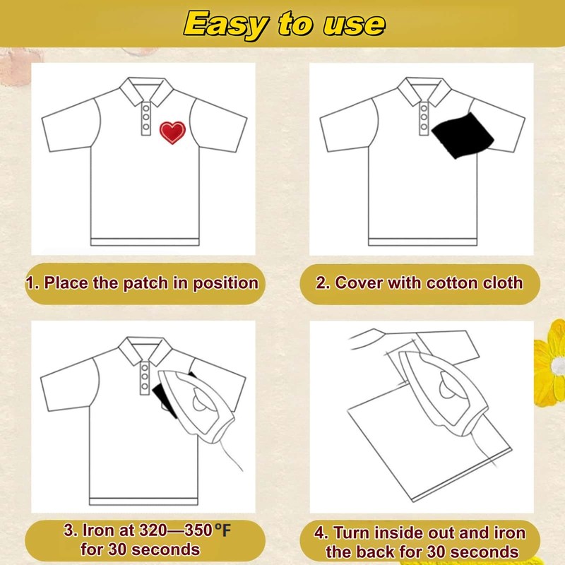 Cute Fall Iron on Patches for Clothes DIY Crafts, 32PCS