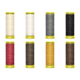 Gütermann - Filo di lino 50 m, diversi colori (marrone scuro 4010)