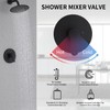Matte Black Single Function Shower Valve Kit - Wall Mount