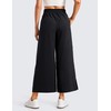 CRZ YOGA Lightweight Wide Leg Cropped Pants for Women High